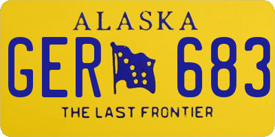 AK license plate GER683