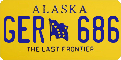 AK license plate GER686