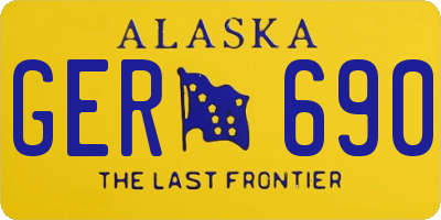 AK license plate GER690