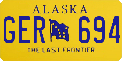 AK license plate GER694