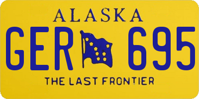 AK license plate GER695