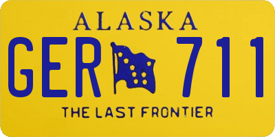 AK license plate GER711