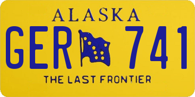 AK license plate GER741