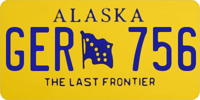 AK license plate GER756
