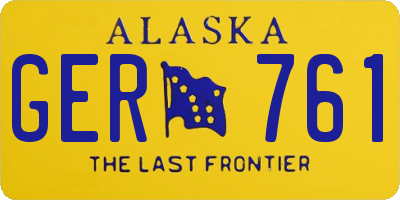 AK license plate GER761