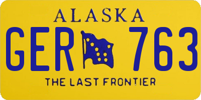 AK license plate GER763