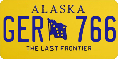 AK license plate GER766
