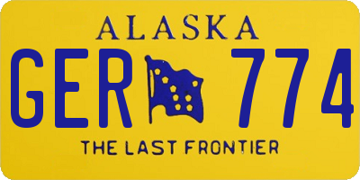 AK license plate GER774