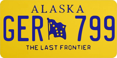 AK license plate GER799