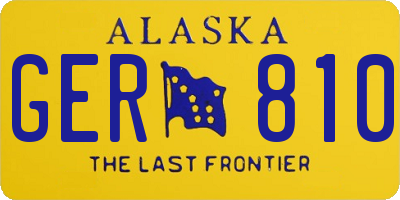AK license plate GER810