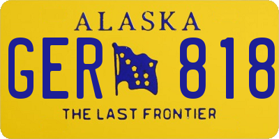 AK license plate GER818