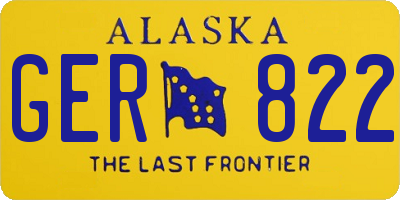 AK license plate GER822