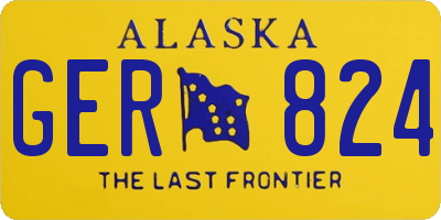 AK license plate GER824