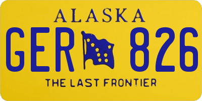 AK license plate GER826