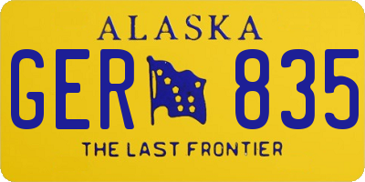 AK license plate GER835