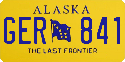 AK license plate GER841