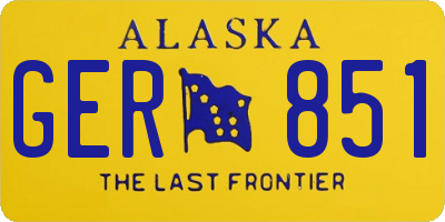 AK license plate GER851