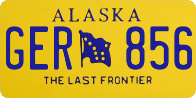 AK license plate GER856