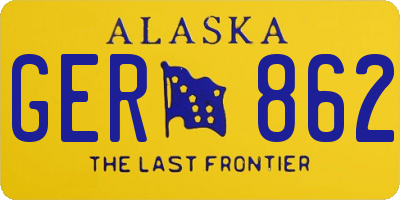 AK license plate GER862