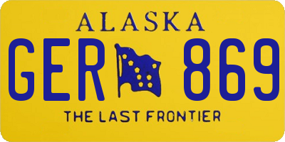 AK license plate GER869