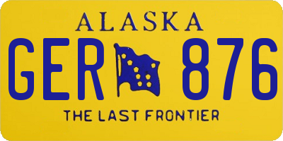AK license plate GER876