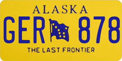AK license plate GER878