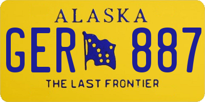 AK license plate GER887