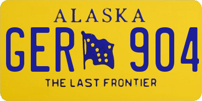 AK license plate GER904