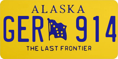 AK license plate GER914