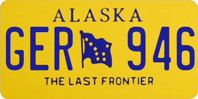 AK license plate GER946