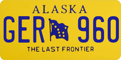 AK license plate GER960