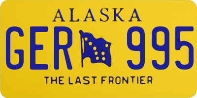AK license plate GER995