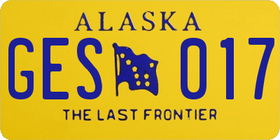 AK license plate GES017