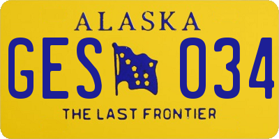 AK license plate GES034