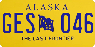 AK license plate GES046