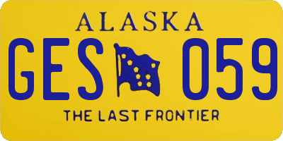 AK license plate GES059