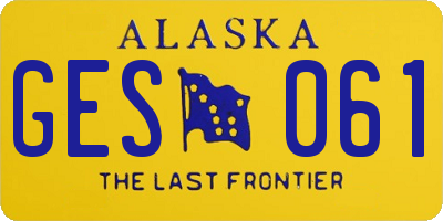 AK license plate GES061