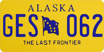 AK license plate GES062