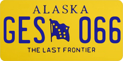 AK license plate GES066