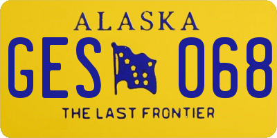 AK license plate GES068