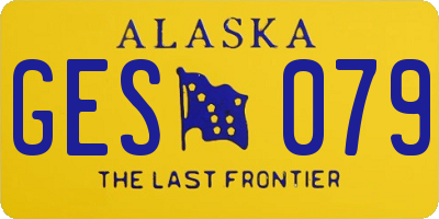 AK license plate GES079