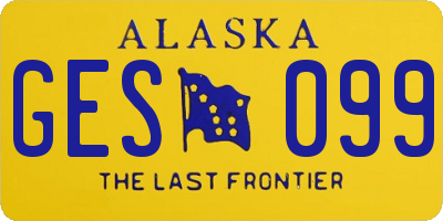 AK license plate GES099