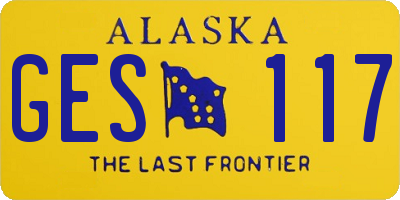 AK license plate GES117