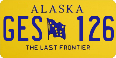 AK license plate GES126