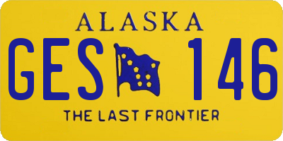 AK license plate GES146