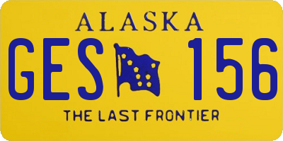 AK license plate GES156