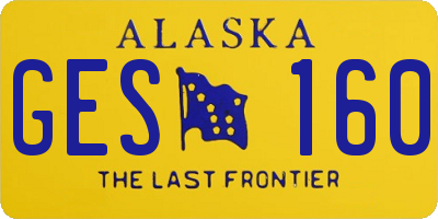 AK license plate GES160