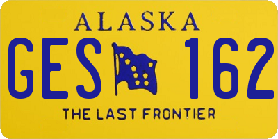 AK license plate GES162