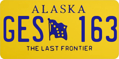 AK license plate GES163