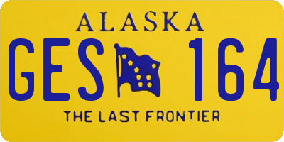 AK license plate GES164